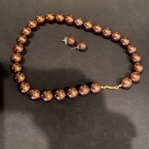 Necklace and earrings